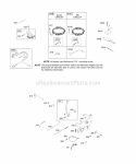 Alternator Controls Ignition Diagram and Parts List for  Briggs and Stratton Engine